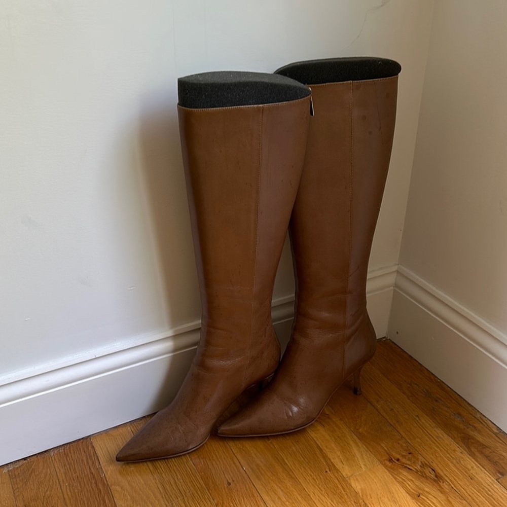 Jimmy Choo Brown Heeled Boots Timeless Design, classy and versatile